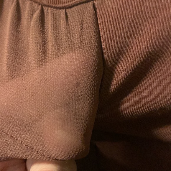 Banana Republic brown ruffle front tank size small - Picture 3 of 7